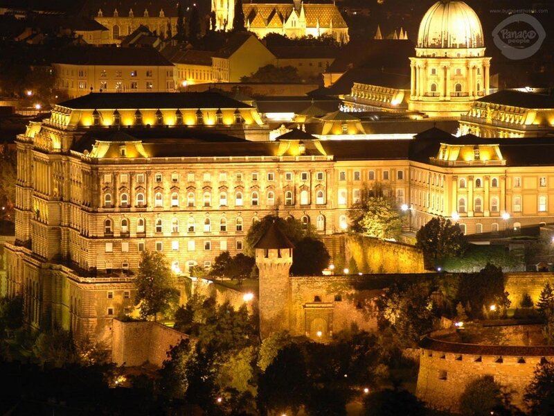 Buda Castle at Night — Yellow