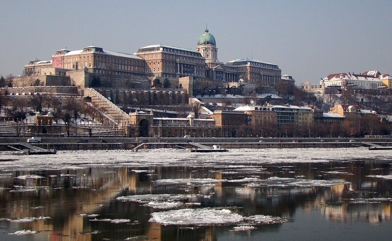 Buda Castle in winter
