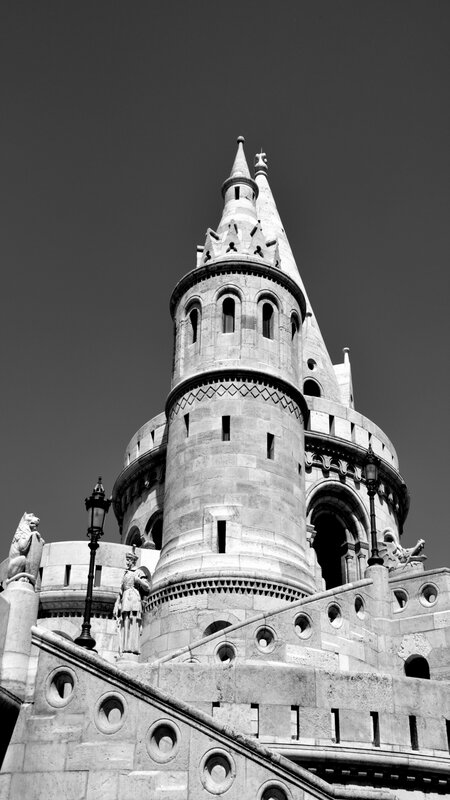 Buda Castle Tower — Black