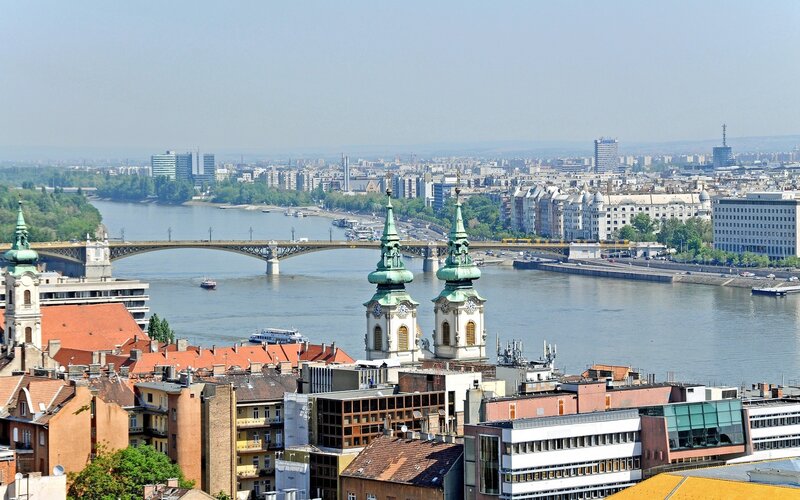 Buda Castle Towers — Blue, Serene