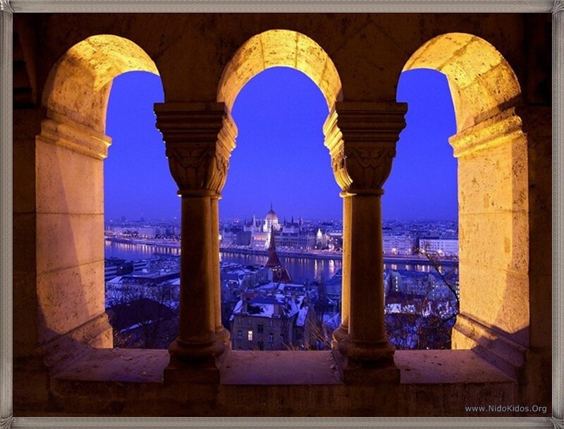 Buda Castle view at dusk