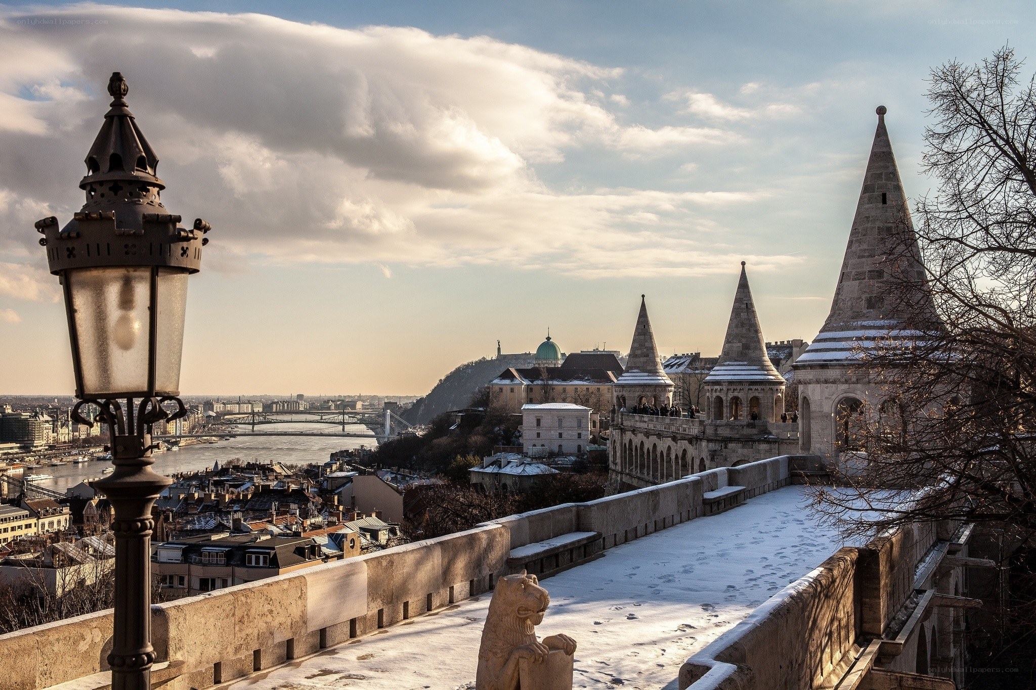 Buda Castle winter view