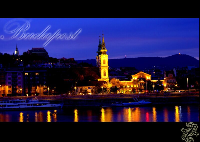 Budapest at dusk