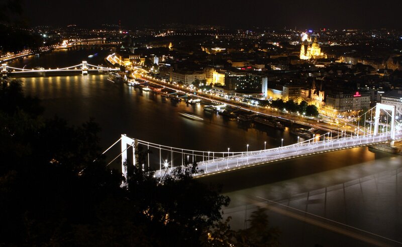 Budapest Cityscape at Night