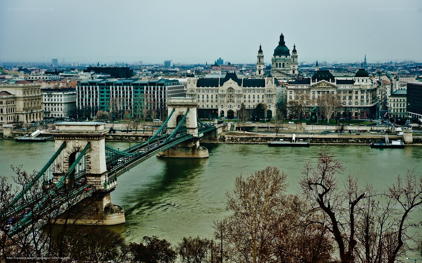 Budapest cityscape with Chain Bridge