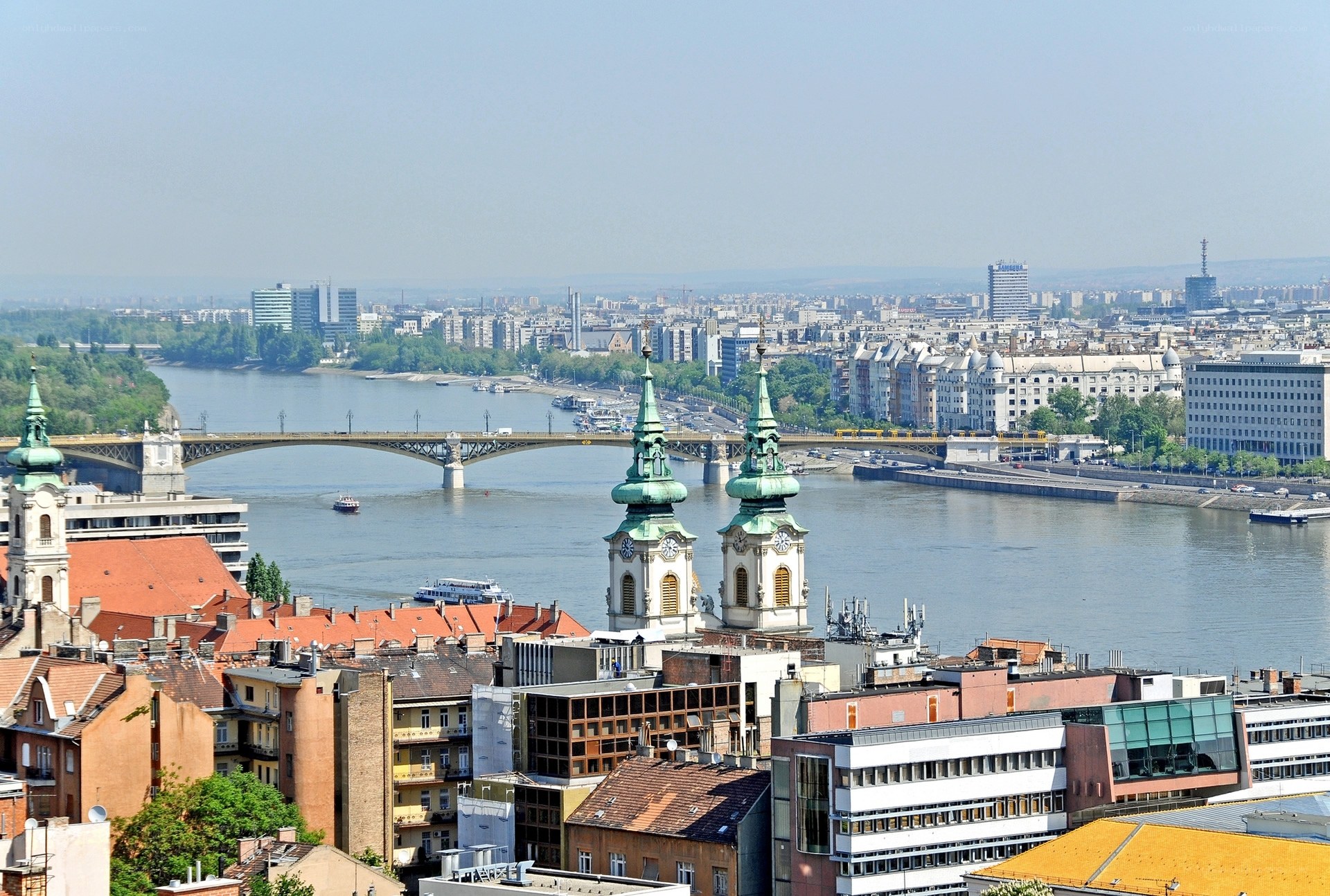 Budapest cityscape with Danube River