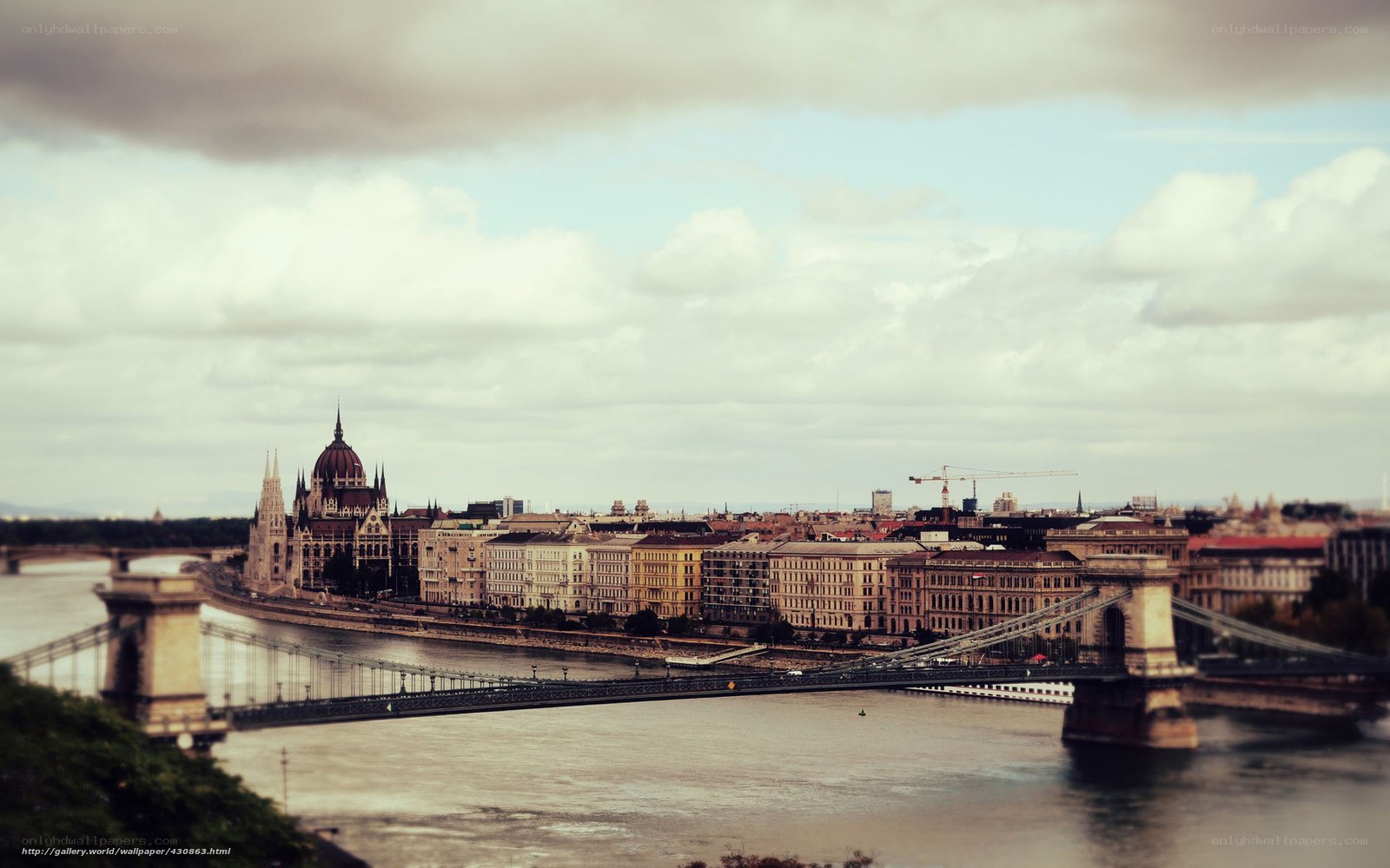 Budapest cityscape with Parliament