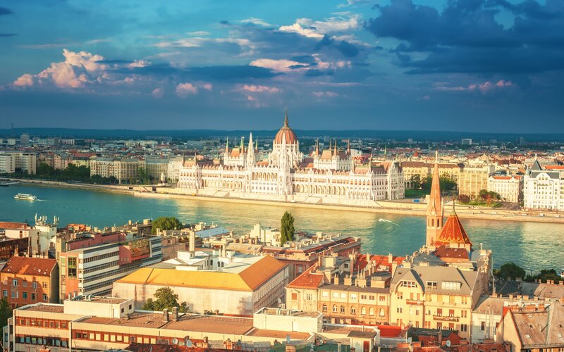 Budapest Parliament Building — Blue