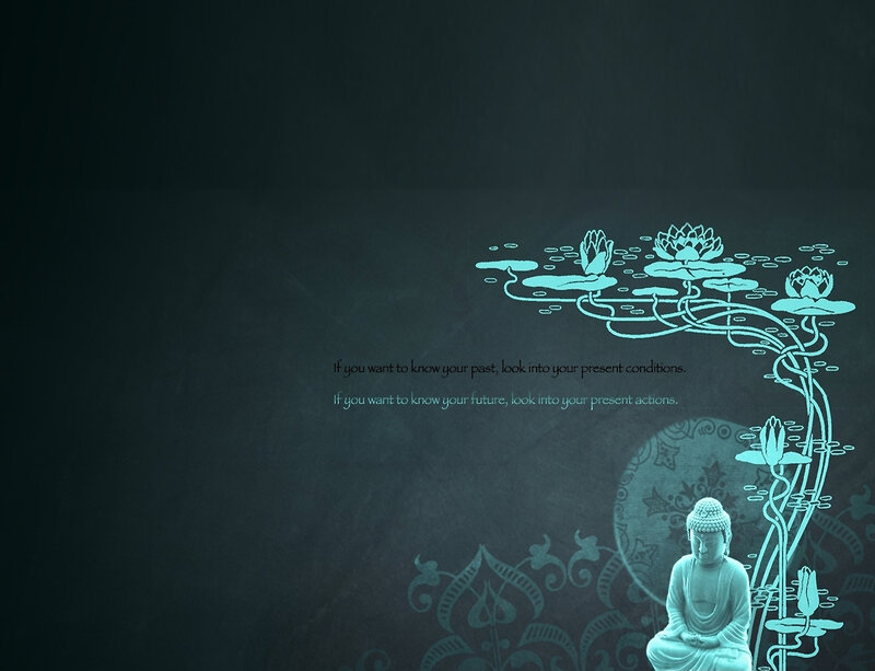 Buddha and lotus design