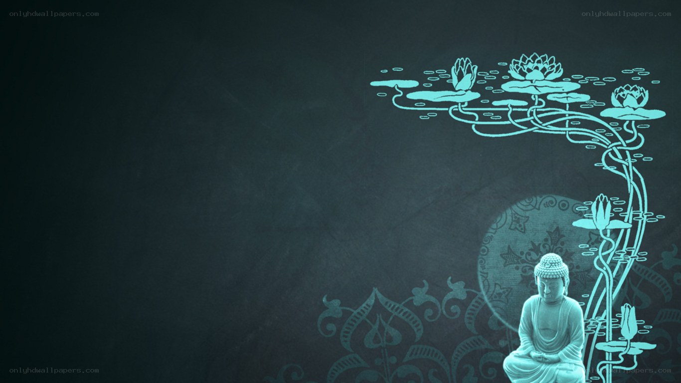 Buddha and lotus design