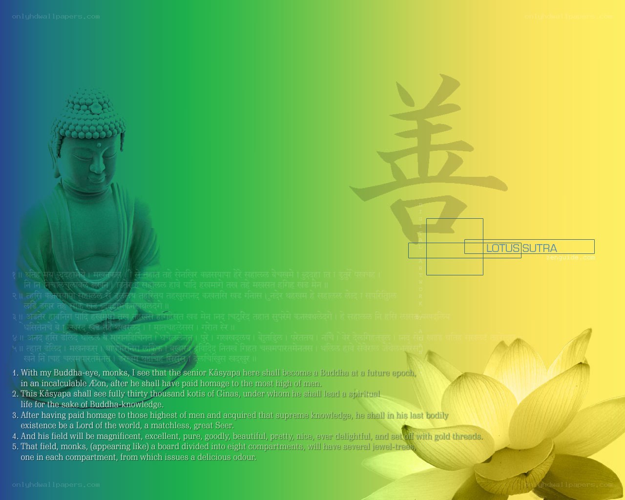 Buddha and Lotus Sutra