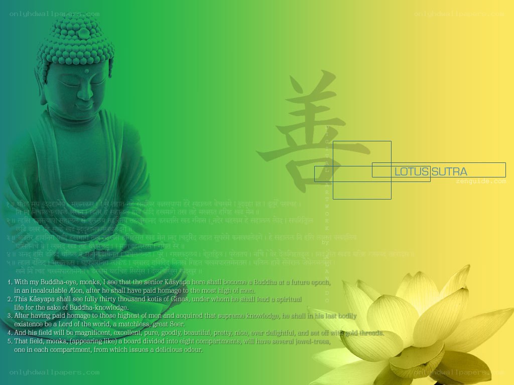 Buddha and Lotus Sutra