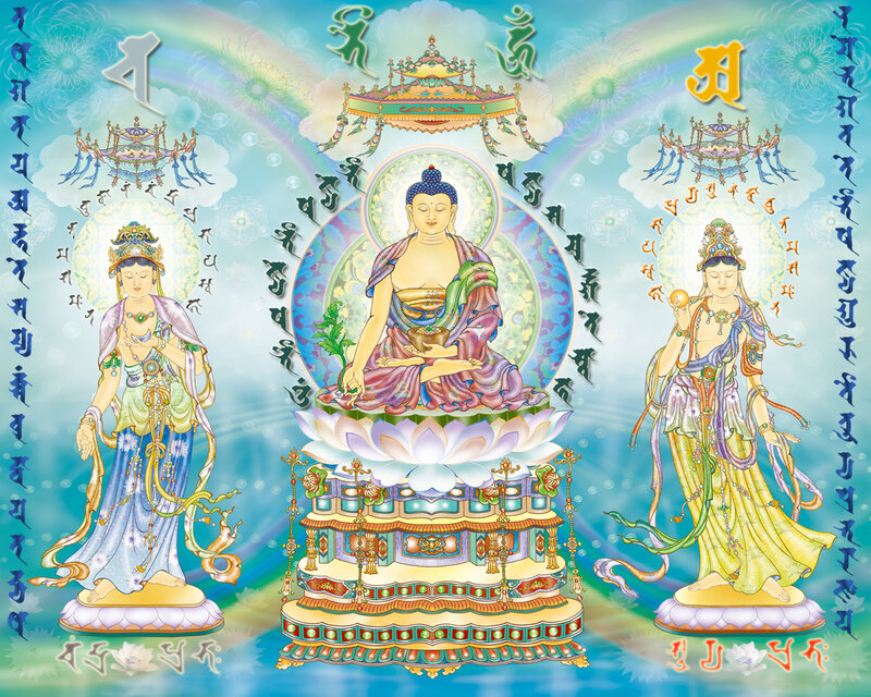 Buddha and Two Bodhisattvas