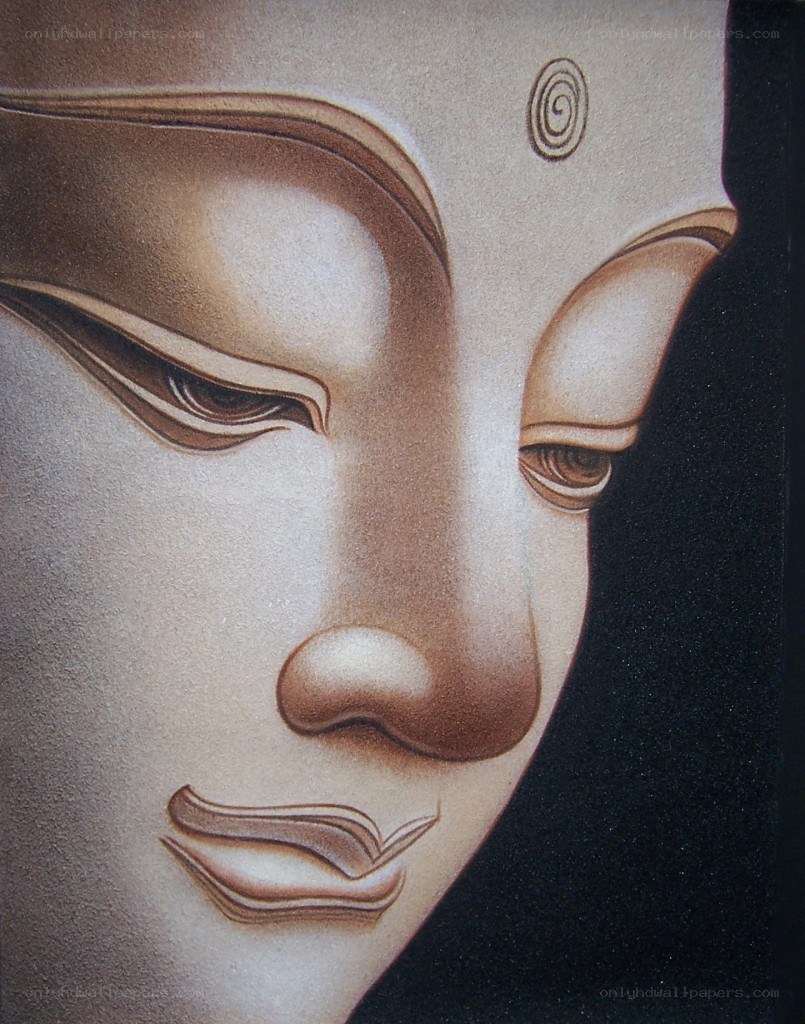 Buddha face close-up