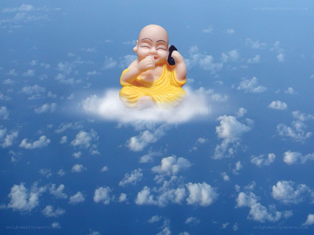 Buddha figurine on a cloud