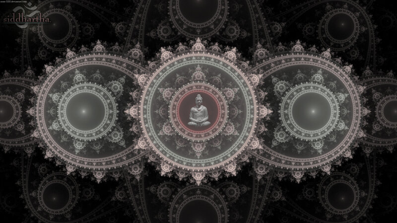 Buddha fractal mandala