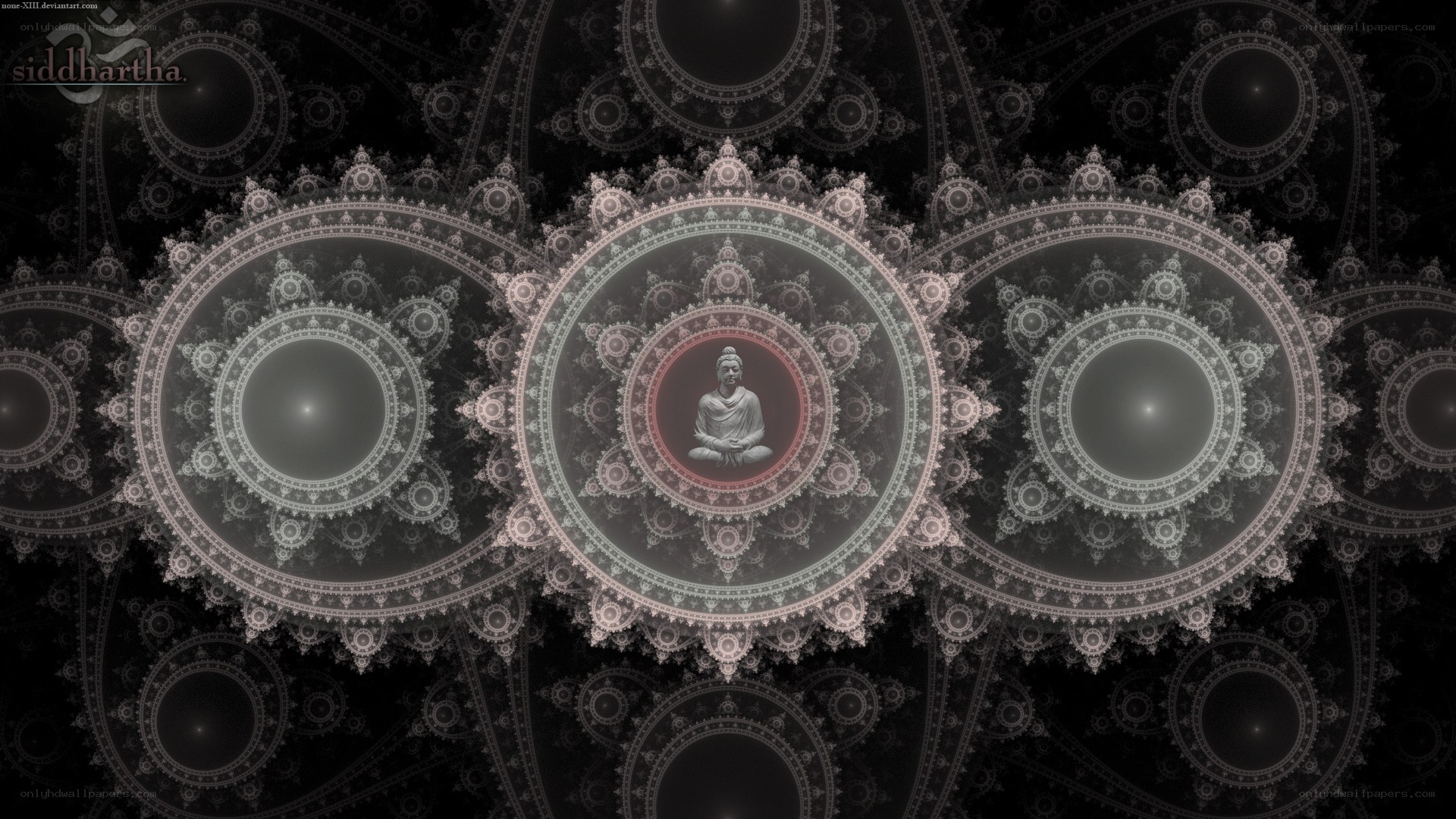 Buddha fractal mandala