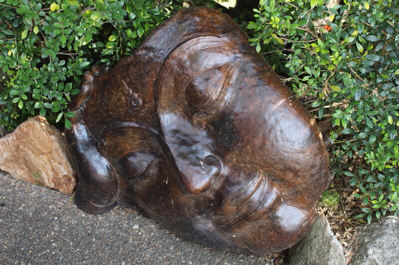 Buddha Head Sculpture — Brown