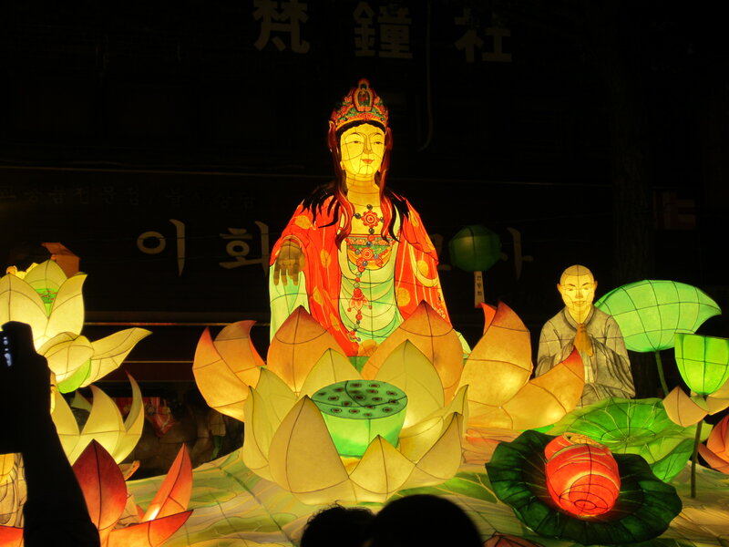 Buddha Lantern Display