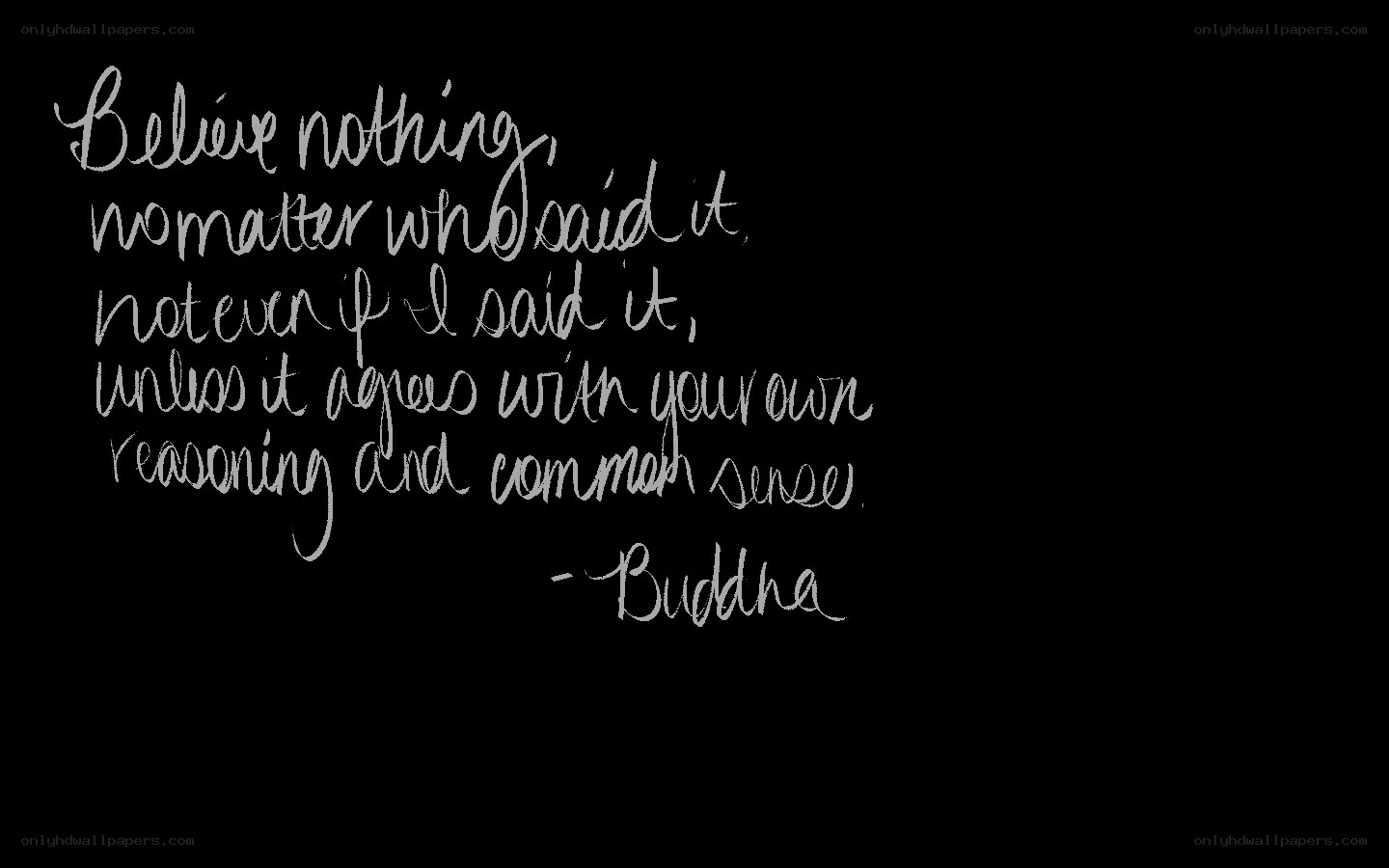 Buddha quote on belief