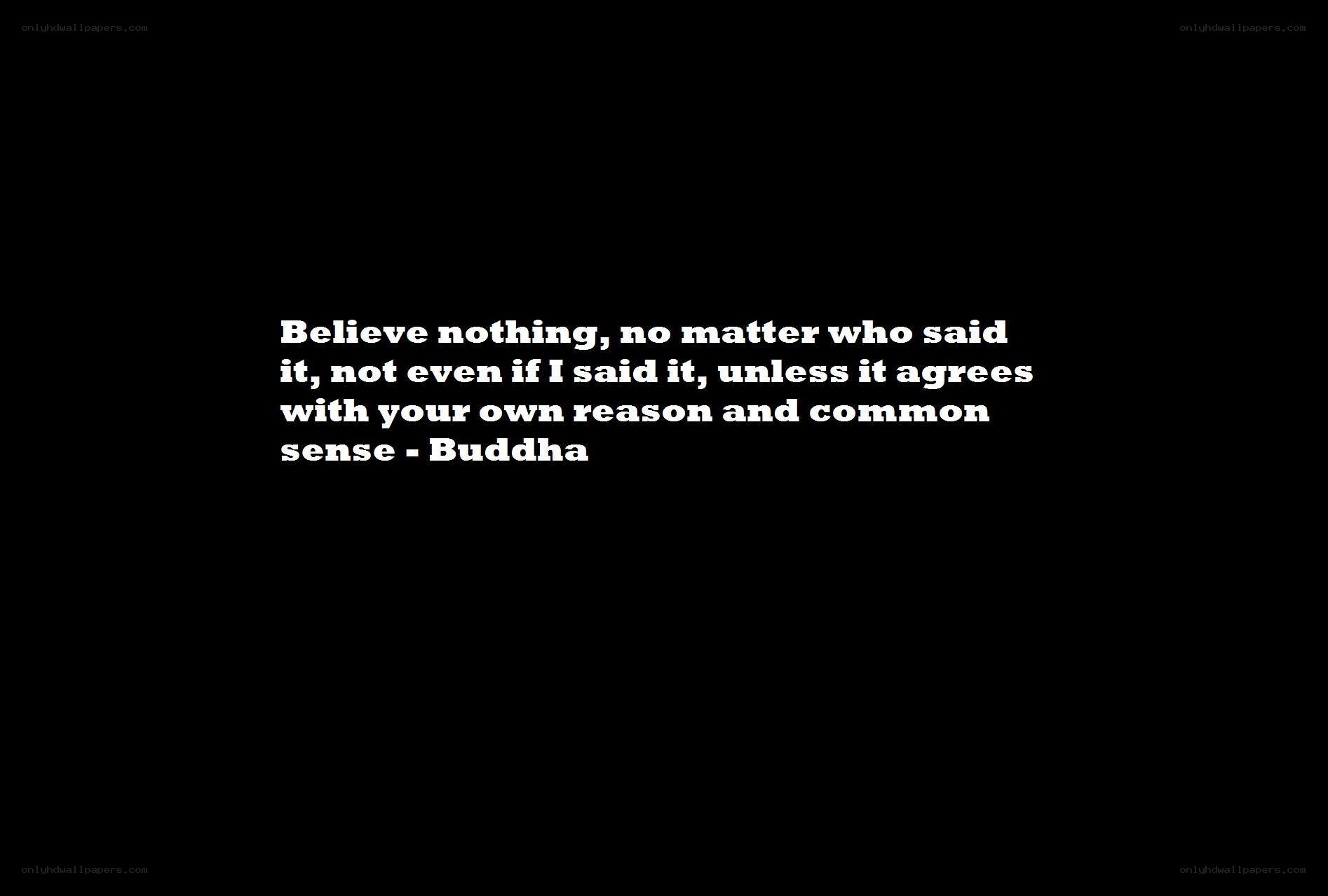 Buddha quote on belief