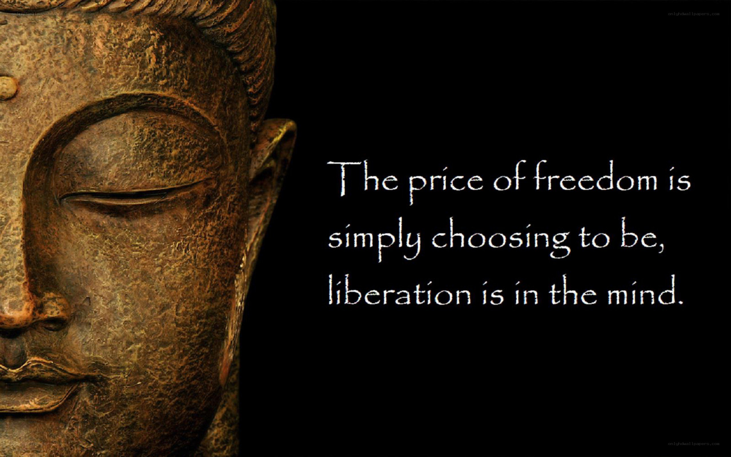 Buddha quote on freedom