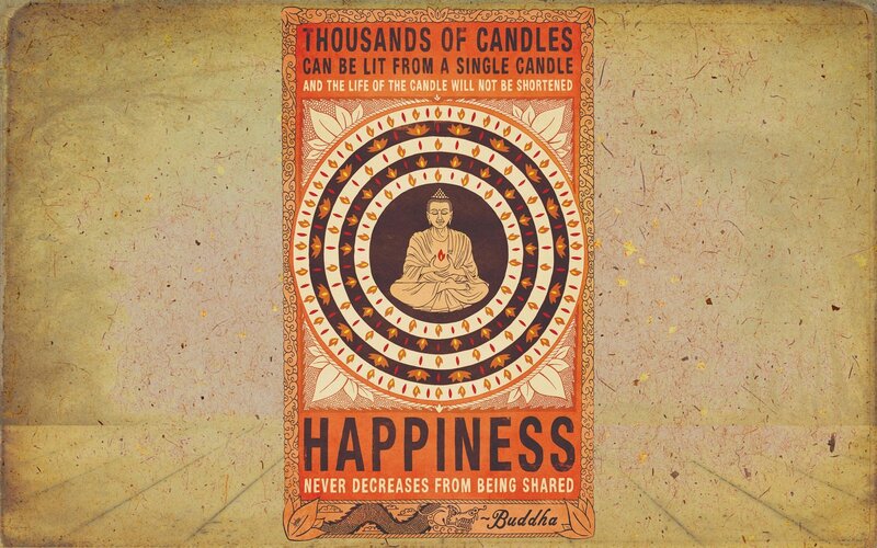 Buddha quote on happiness