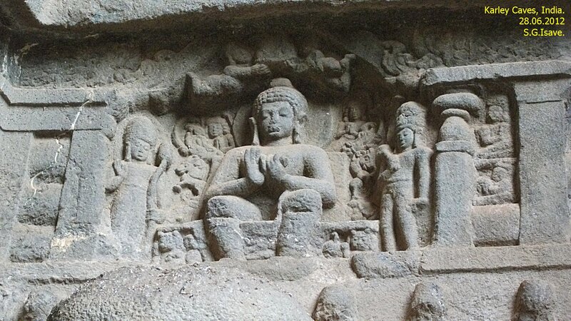Buddha Relief Carving — Gray