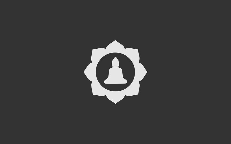 Buddha Silhouette in Lotus