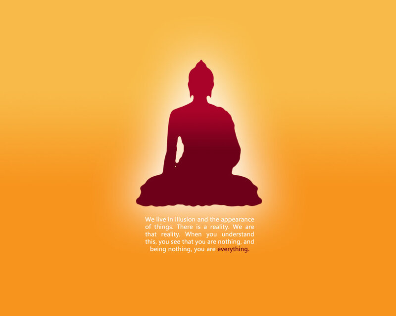 Buddha silhouette with quote