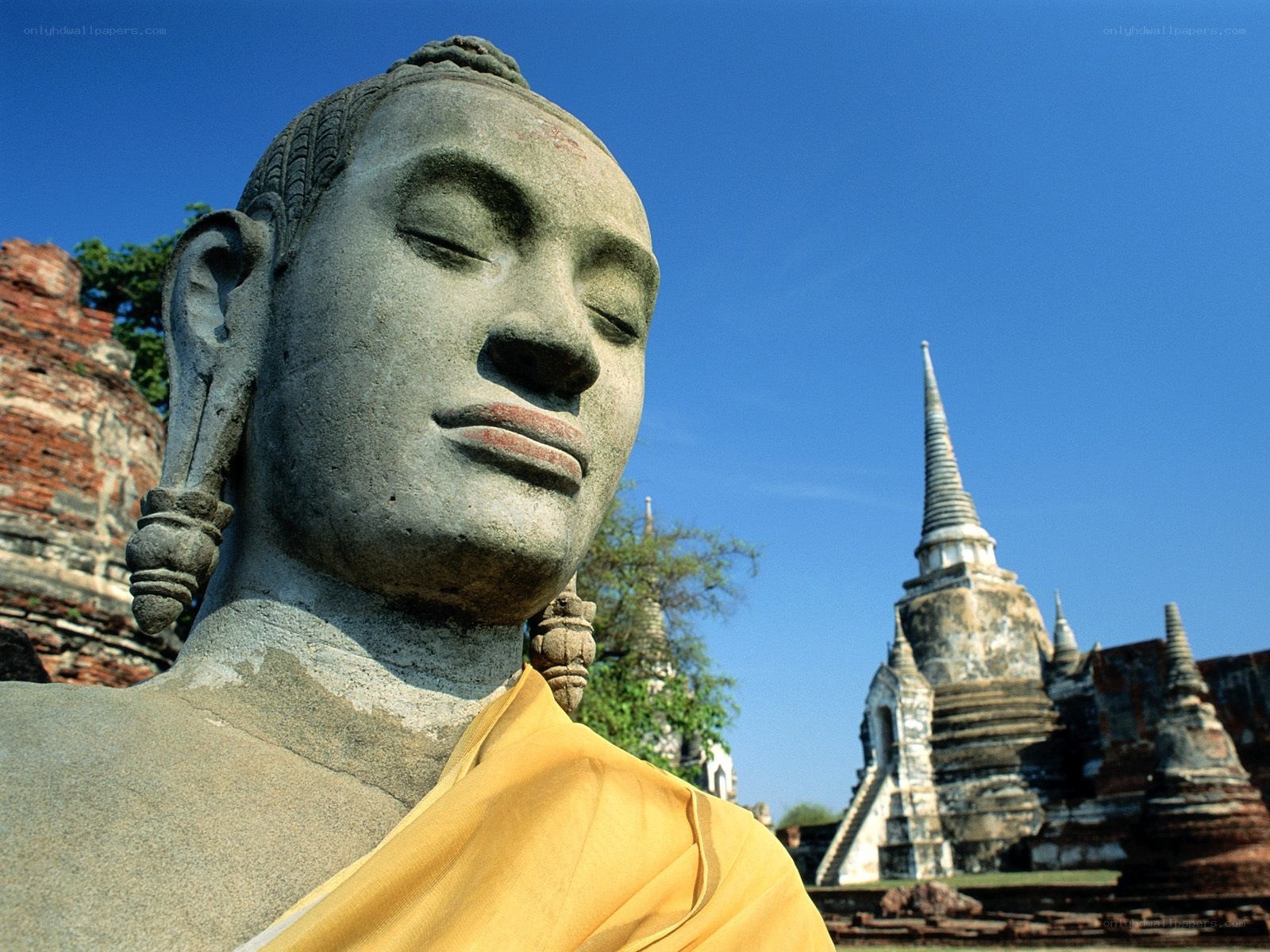 Buddha statue at ancient temple