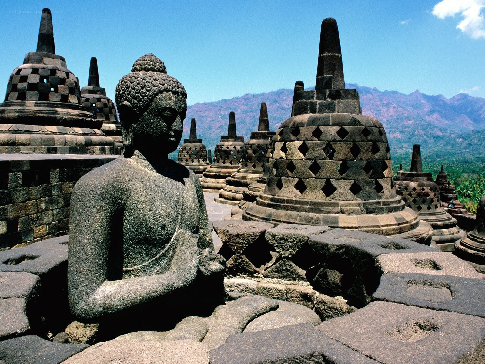 Buddha statue at Borobudur