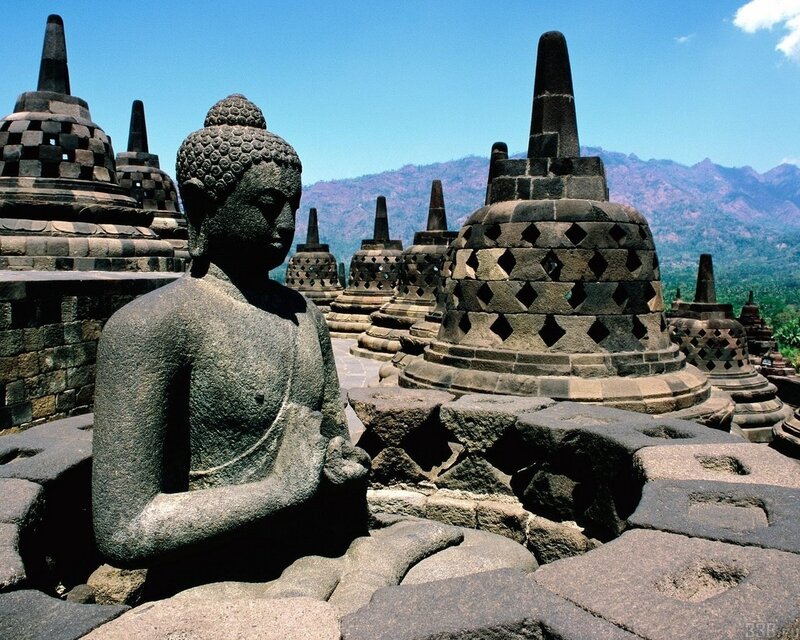 Buddha statue at Borobudur