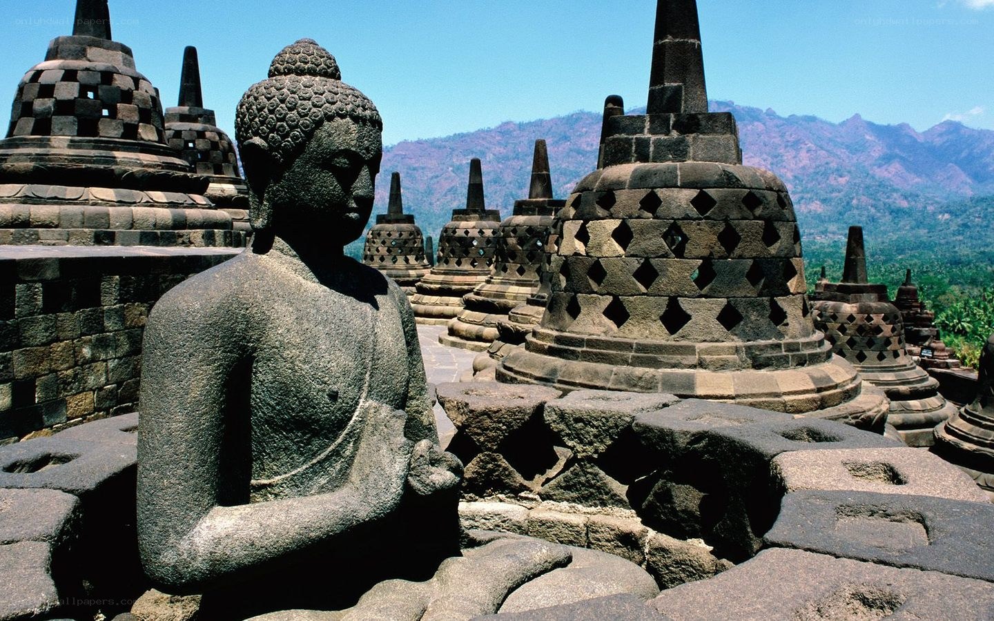 Buddha statue at Borobudur