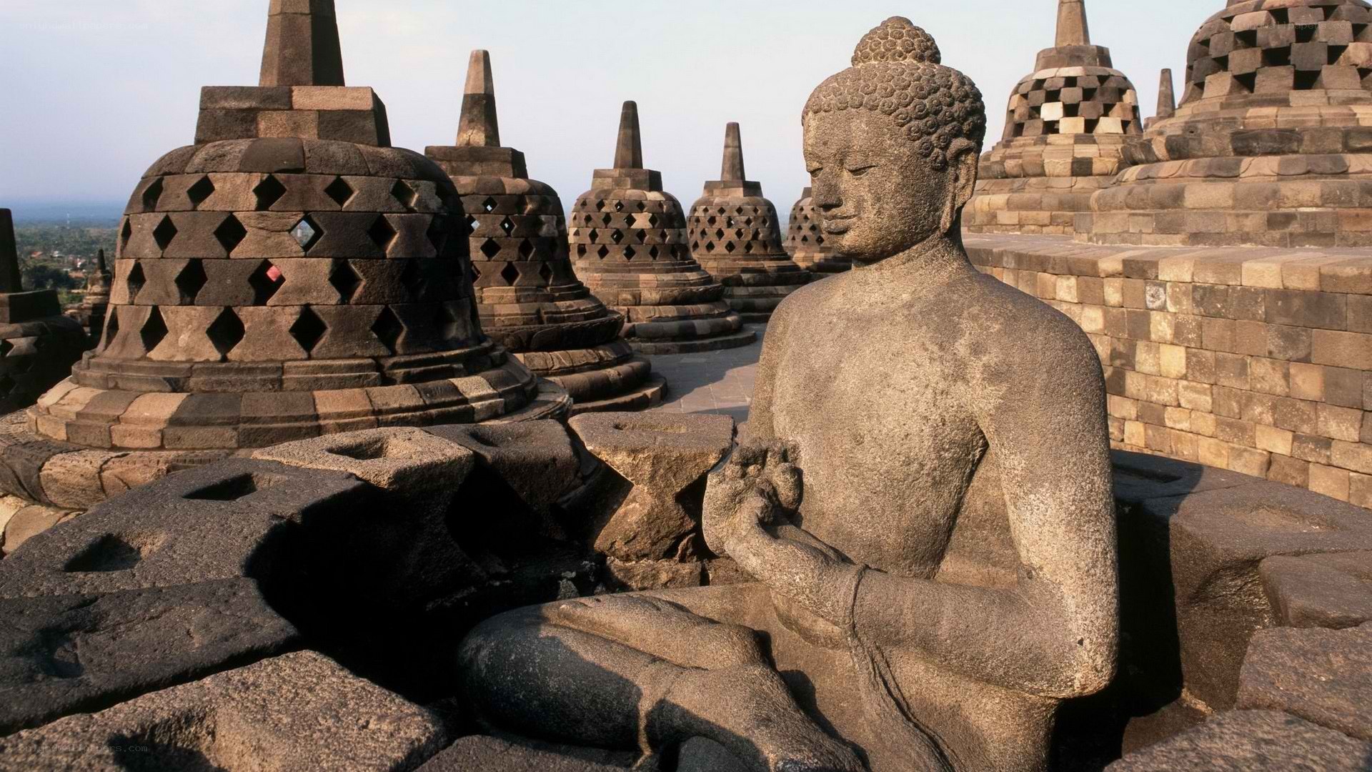 Buddha statue at Borobudur