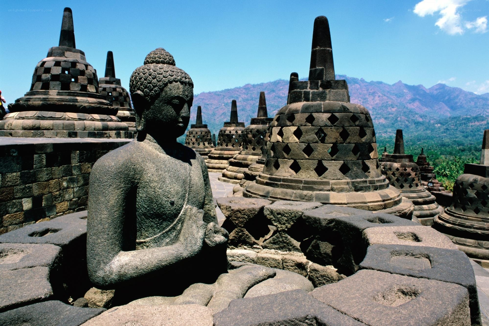 Buddha statue at Borobudur