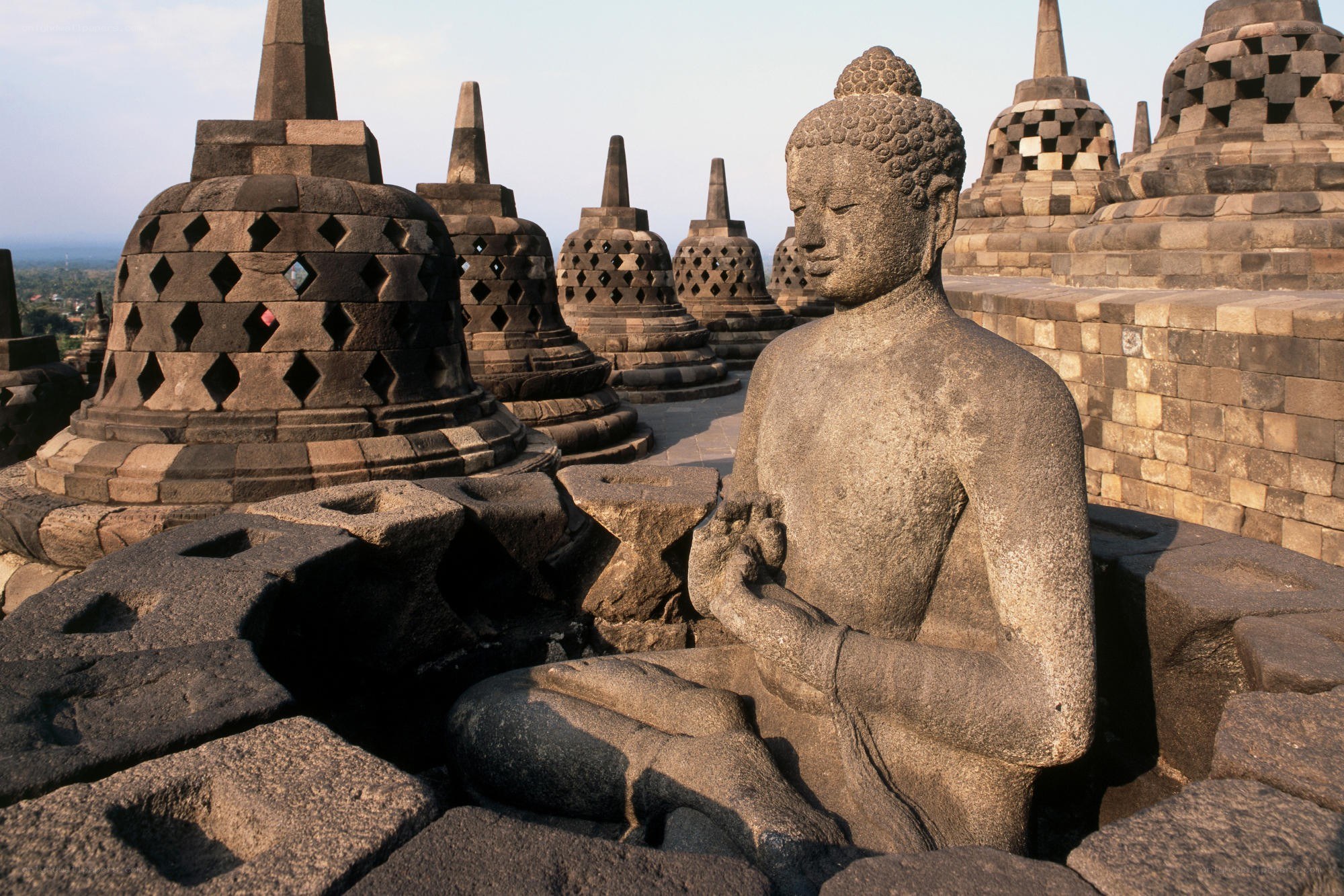 Buddha statue at Borobudur