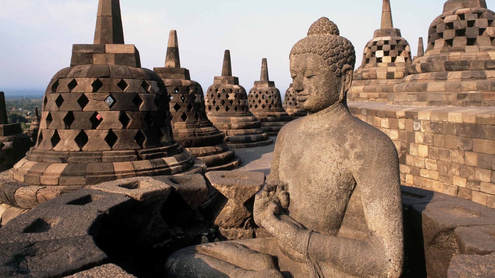 Buddha statue at Borobudur