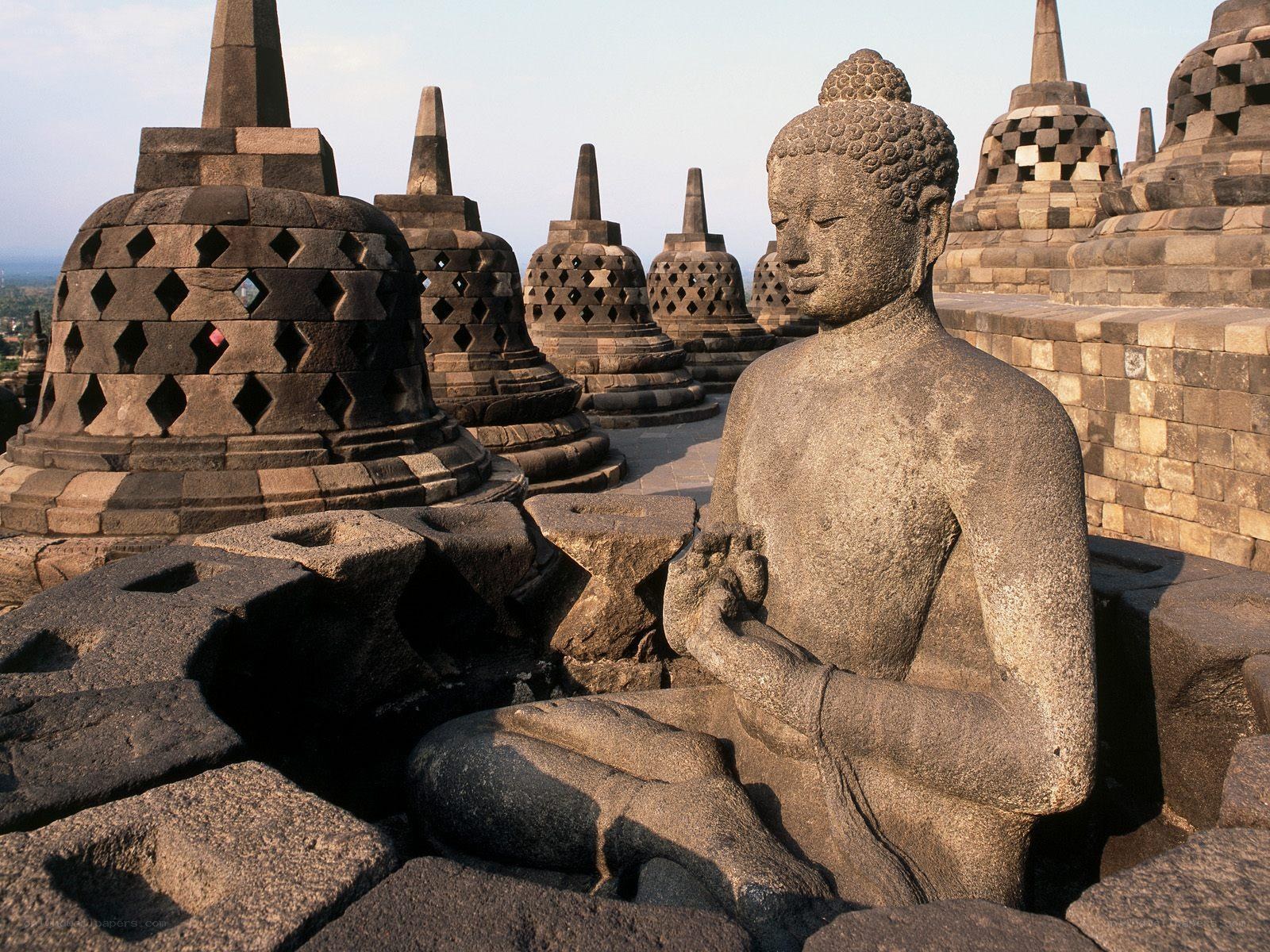 Buddha statue at Borobudur
