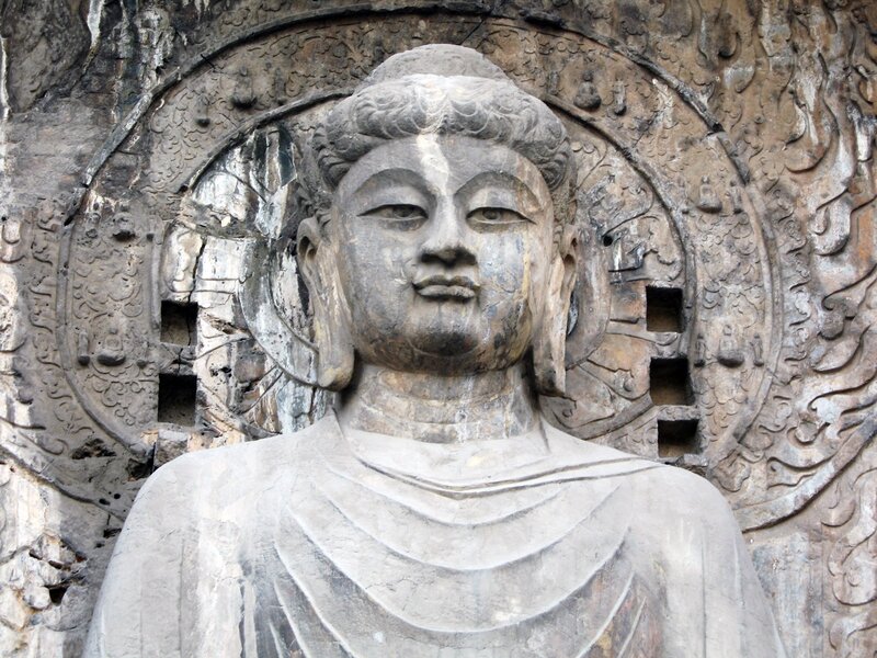 Buddha statue at Longmen Grottoes