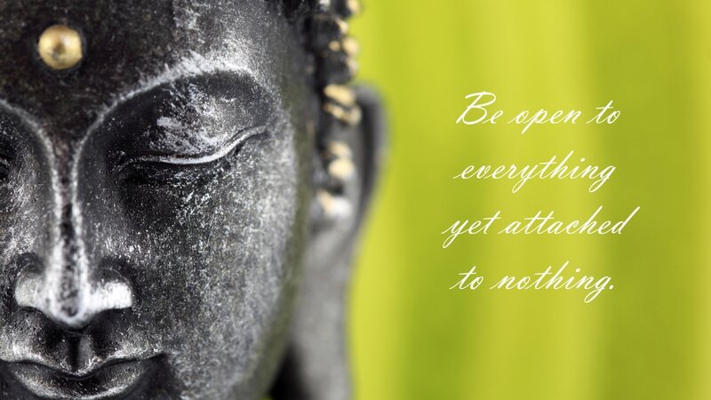 Buddha Statue Face — Black, Serene