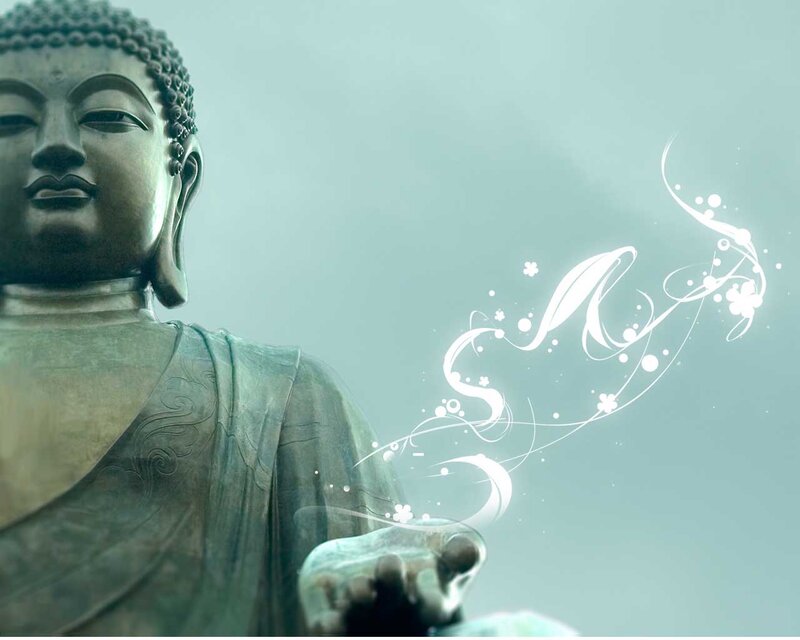 Buddha Statue — Green, Serene