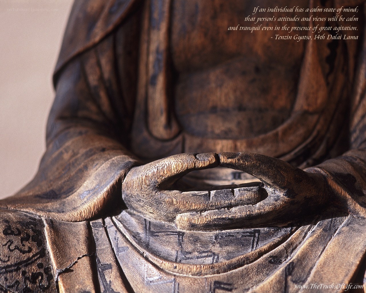 Buddha statue hands