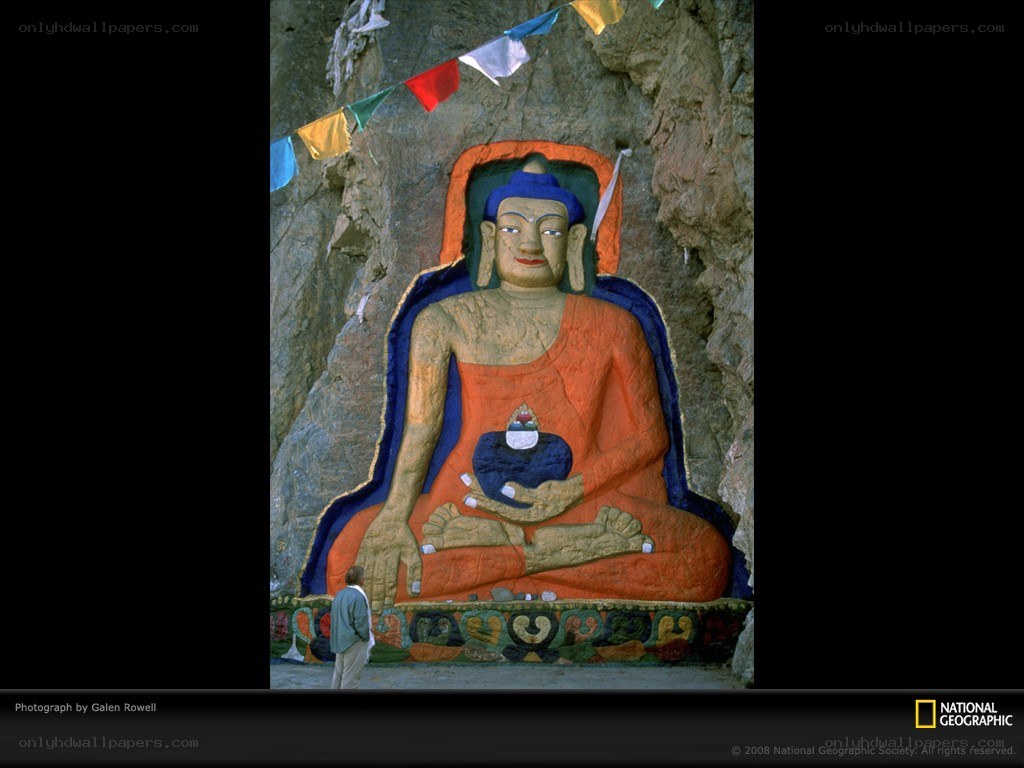 Buddha statue in cave