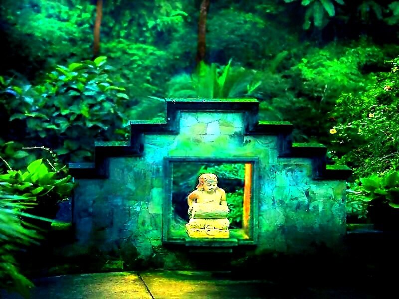 Buddha Statue in Niche