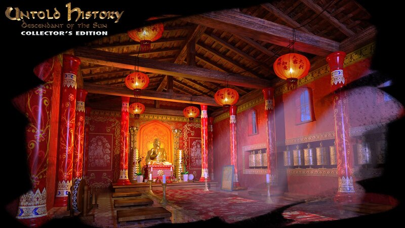 Buddha Statue in Temple — Red
