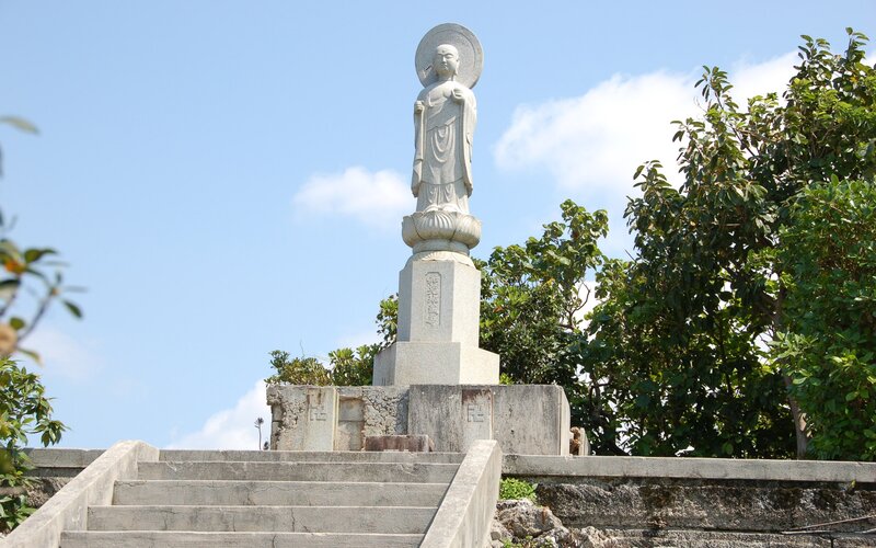 Buddha statue on a hill
