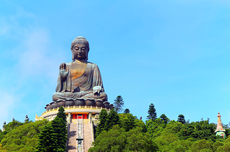 Buddha Statue on Hill