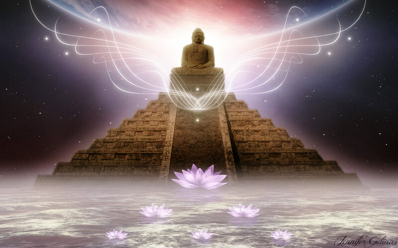 Buddha Statue on Pyramid