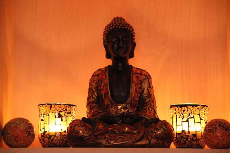 Buddha Statue on Shelf